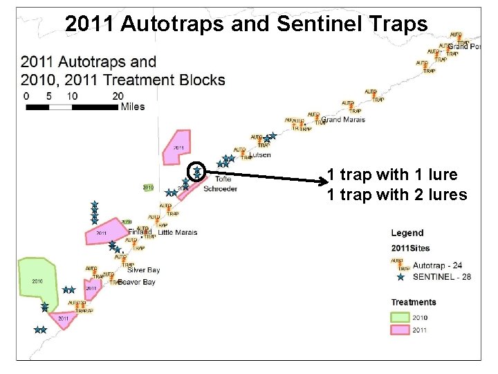 2011 Autotraps and Sentinel Traps 1 trap with 1 lure 1 trap with 2