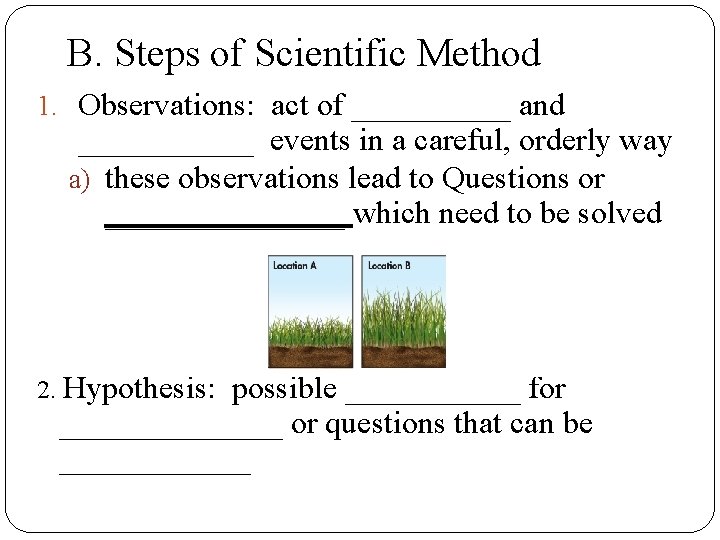 Scientific Method Section 1 1 A Scientific Methodology