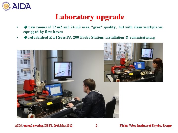 StatusPrague laboratory upgrade design of sensors for production