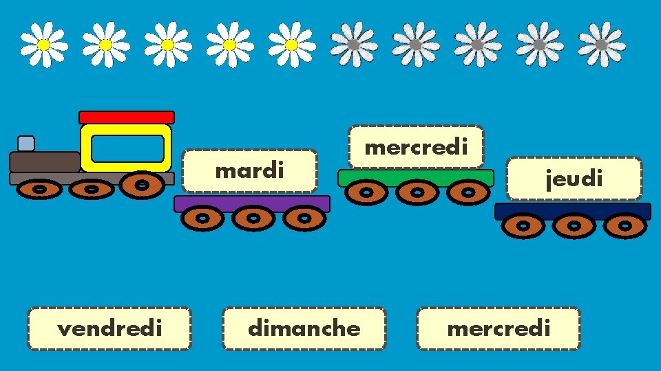 mardi vendredi dimanche ? mercredi jeudi mercredi 