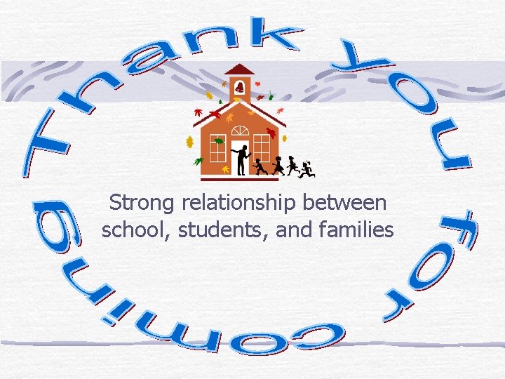 Strong relationship between school, students, and families 