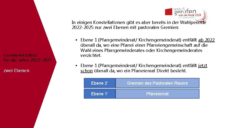 In einigen Konstellationen gibt es aber bereits in der Wahlperiode 2022 -2025 nur zwei