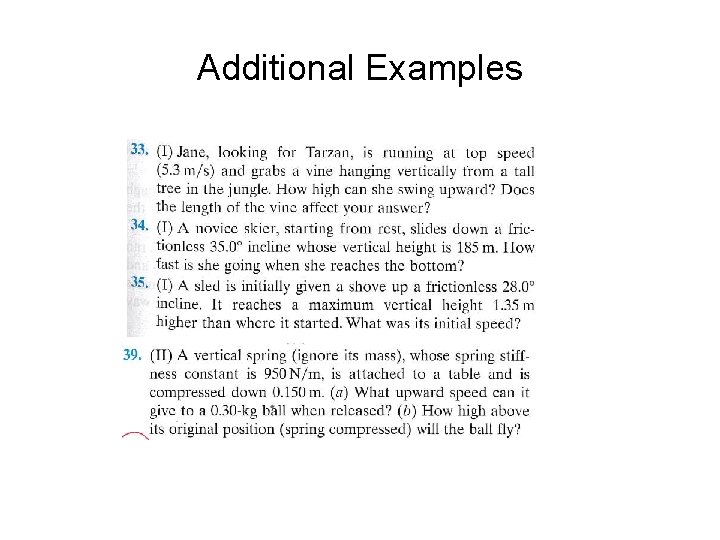Additional Examples 