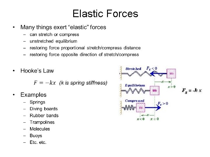 Elastic Forces • 
