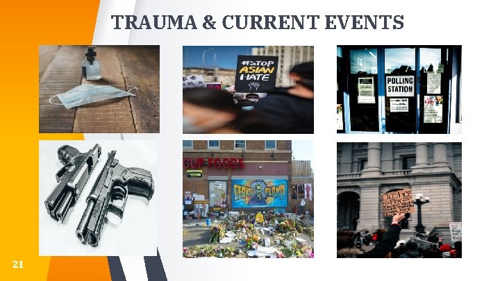 TRAUMA & CURRENT EVENTS 21 TRAUMA & CURRENT EVENTS 21