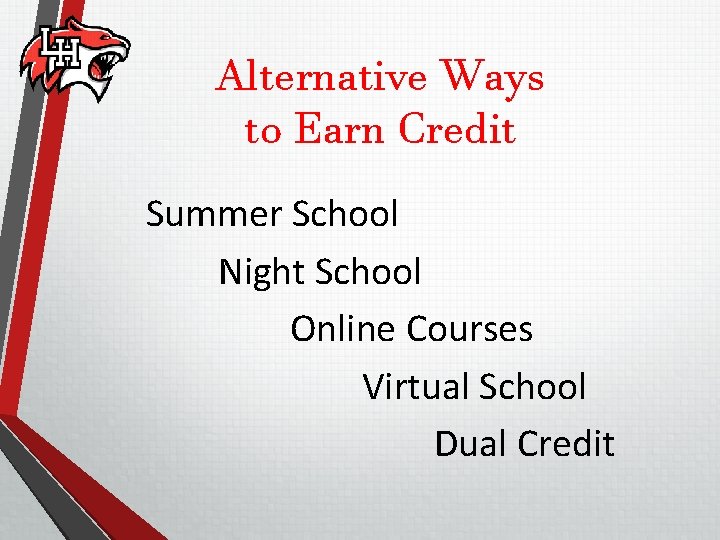 Alternative Ways to Earn Credit Summer School Night School Online Courses Virtual School Dual