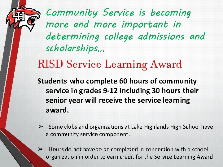 Community Service is becoming more and more important in determining college admissions and scholarships…