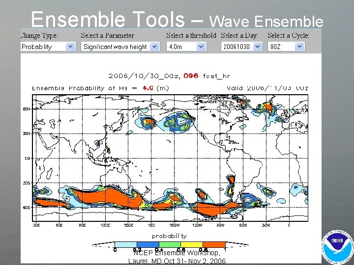 Ensemble Tools – Wave Ensemble • Wave ensembles – Not in N-AWIPS NCEP Ensemble