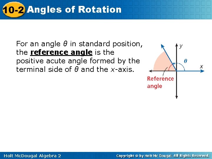10 2 Angles of Rotation Warm Up Find