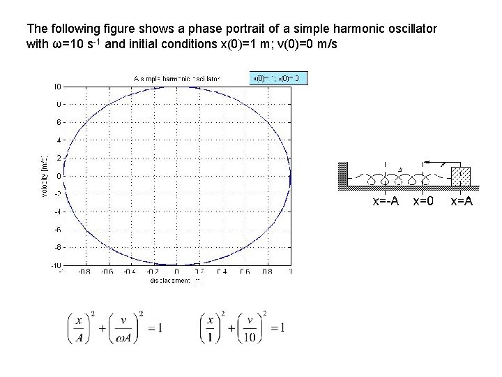 The following figure shows a phase portrait of a simple harmonic oscillator with ω=10