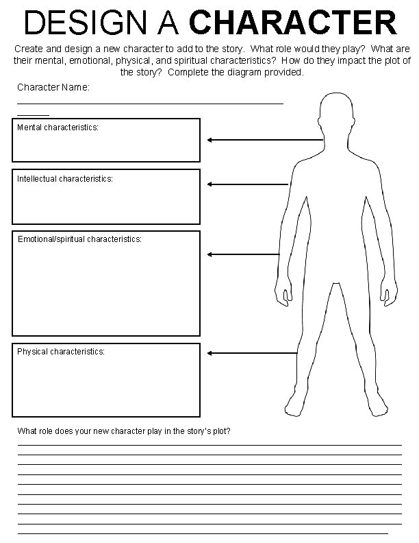DESIGN A CHARACTER Create and design a new character to add to the story.