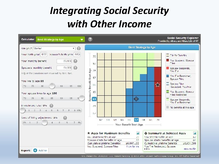 Integrating Social Security with Other Income 