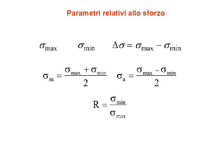 Parametri relativi allo sforzo 