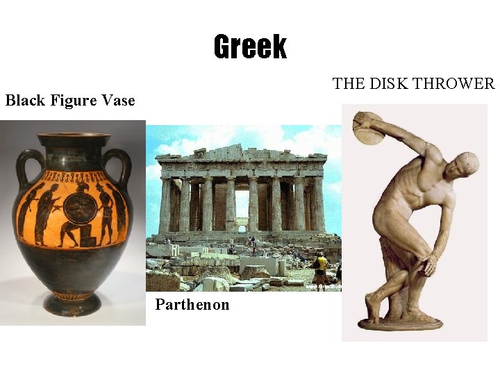 Greek THE DISK THROWER Black Figure Vase Parthenon 