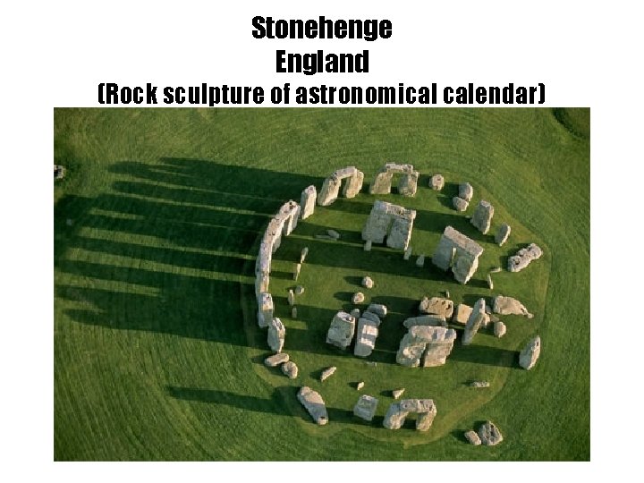 Stonehenge England (Rock sculpture of astronomical calendar) 