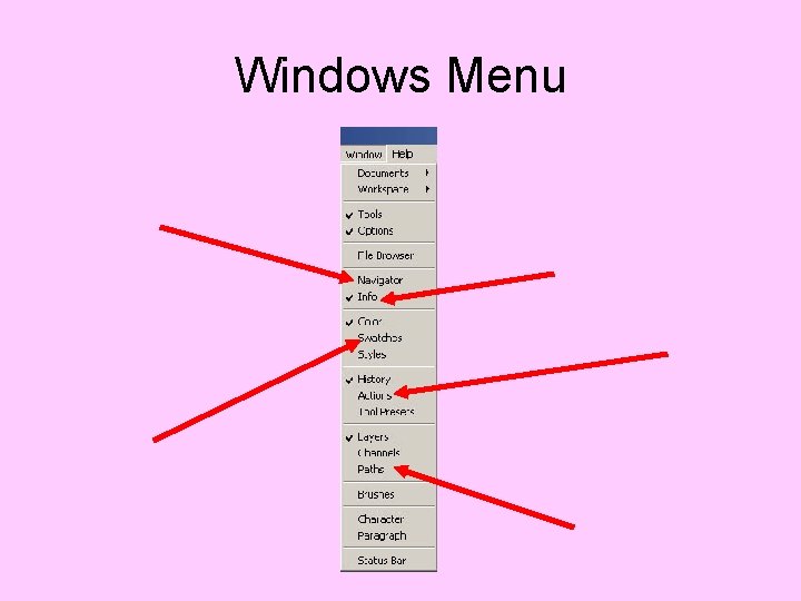 Windows Menu 