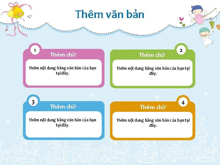 Thêm văn bản 1 2 Thêm chữ Thêm nội dung bằng văn bản của