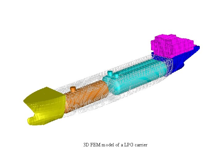 3 D FEM model of a LPG carrier 