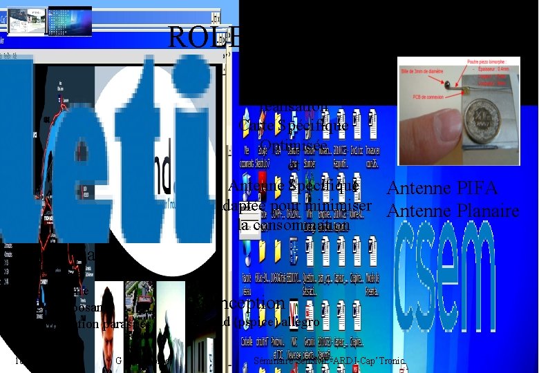 9 ROLE de MIND Phase 2 réalisation Carte Spécifique Optimisée et Antenne Spécifique Antenne