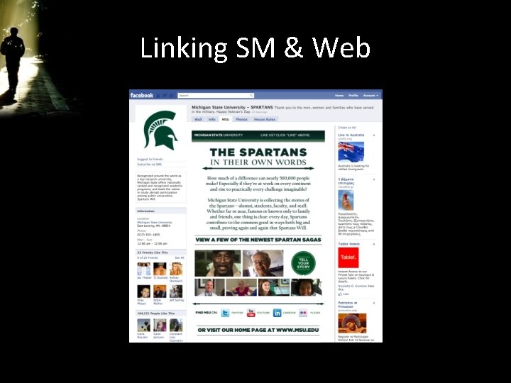 Linking SM & Web 