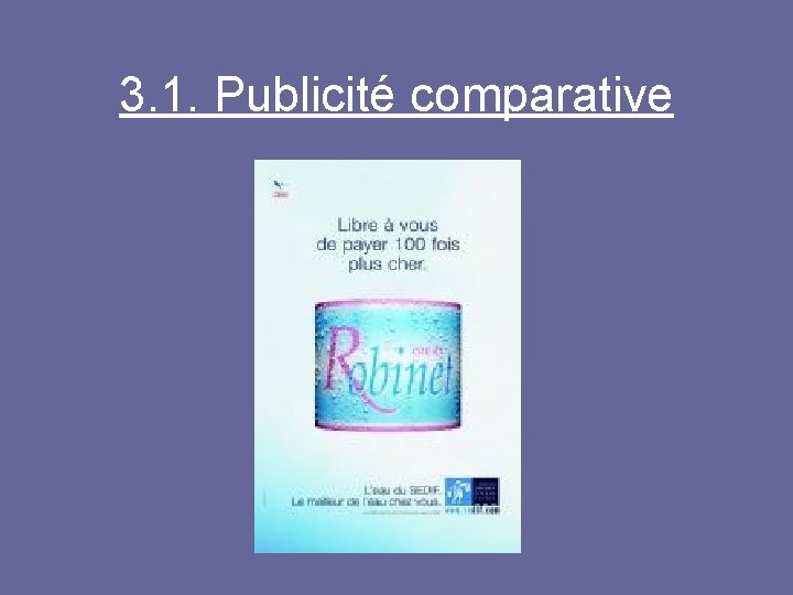 3. 1. Publicité comparative 