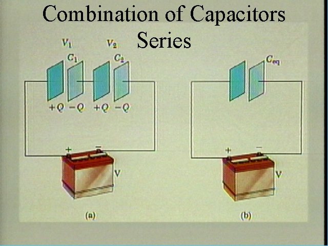 Combination of Capacitors Series 