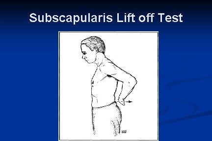 Subscapularis Lift off Test 