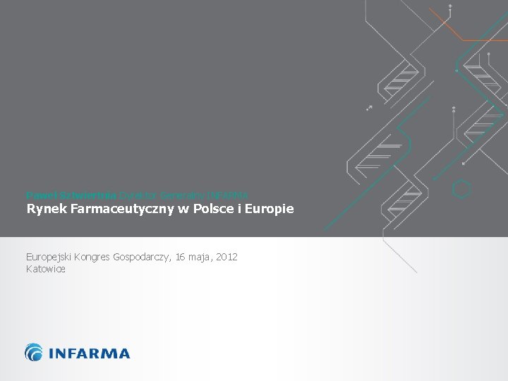 Paweł Sztwiertnia Dyrektor Generalny INFARMA Rynek Farmaceutyczny w Polsce i Europie Europejski Kongres Gospodarczy,