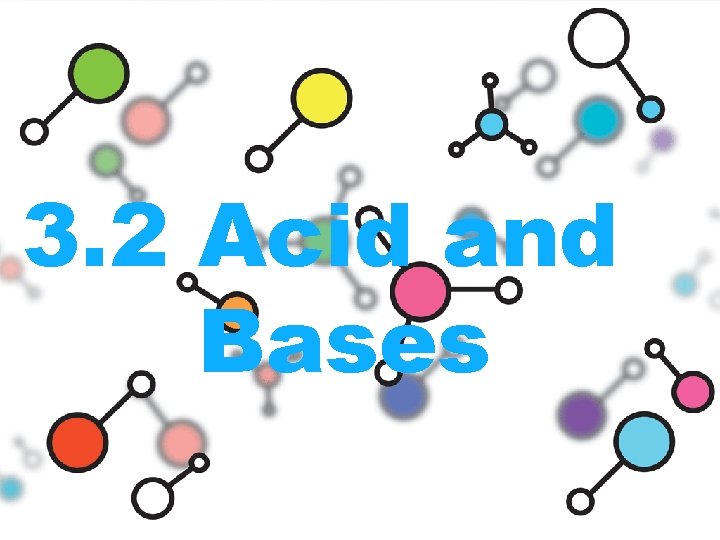 3. 2 Acid and Bases 
