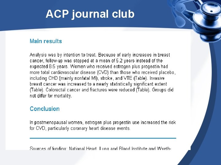 ACP journal club 