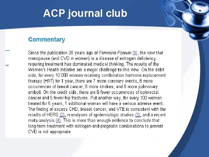 ACP journal club 