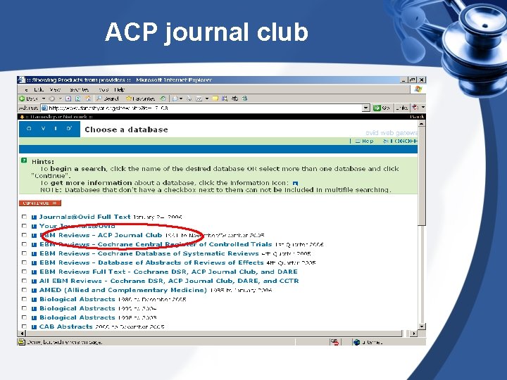 ACP journal club 