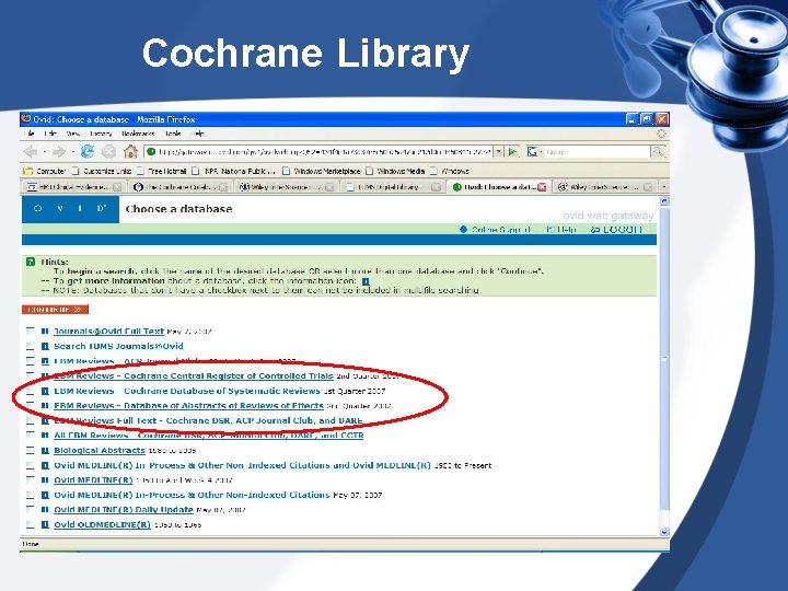 Cochrane Library 