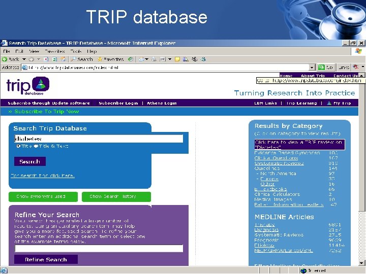 TRIP database 