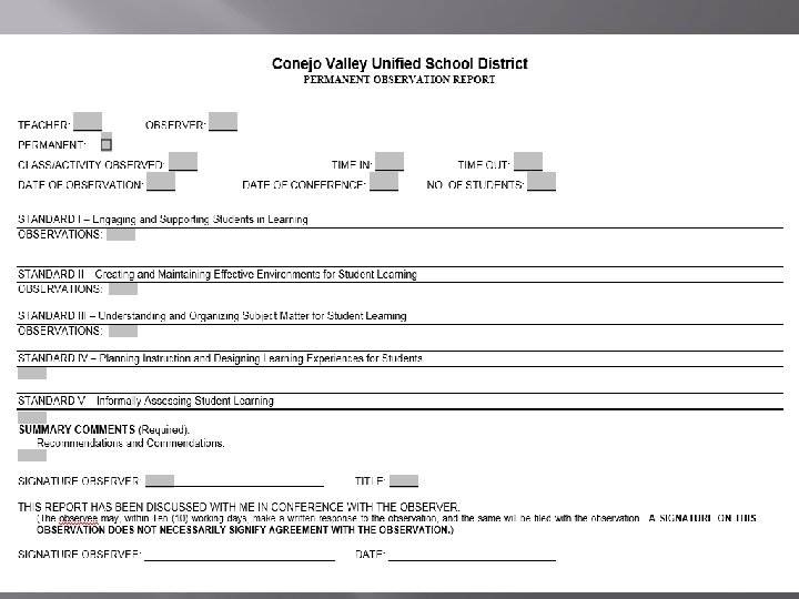 APPENDIX D OBSERVATION FORM DETAILED INFORMATION IN RELATION TO OBSERVATION FORM. ACTIVITY (Method and