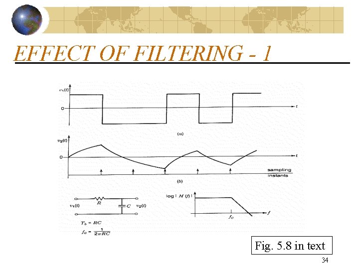 EFFECT OF FILTERING - 1 Fig. 5. 8 in text 34 