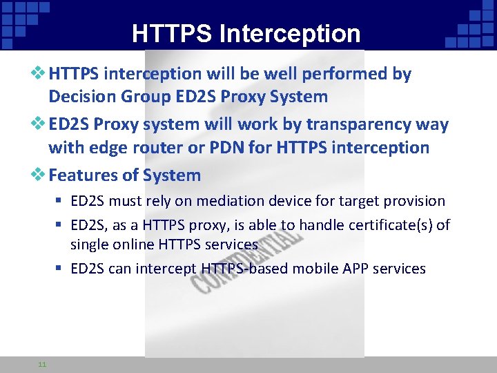 HTTPS Interception v HTTPS interception will be well performed by Decision Group ED 2