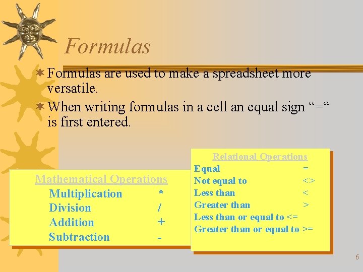 Introduction to Spreadsheets Fundamental Skills 1 Academic Power