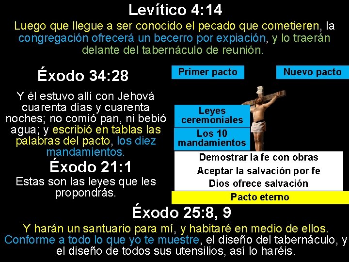 Levítico 4: 14 Luego que llegue a ser conocido el pecado que cometieren, la