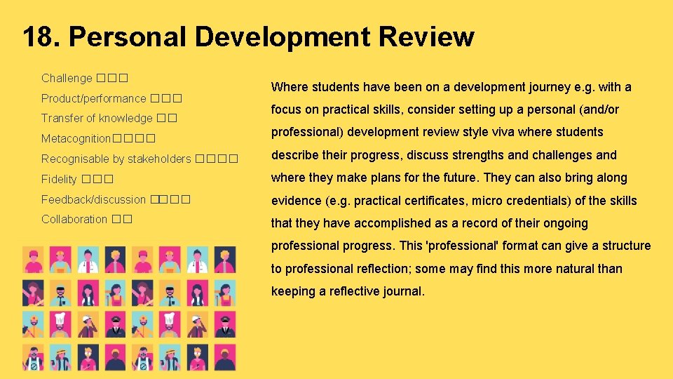 18. Personal Development Review Challenge ��� Product/performance ��� Transfer of knowledge �� Metacognition���� Where 18. Personal Development Review Challenge ��� Product/performance ��� Transfer of knowledge �� Metacognition���� Where