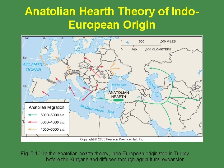 Anatolian Hearth Theory of Indo. European Origin Fig. 5 -10: In the Anatolian hearth