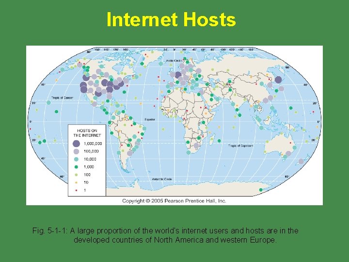 Internet Hosts Fig. 5 -1 -1: A large proportion of the world’s internet users