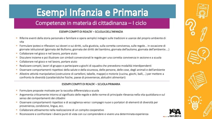 Esempi Infanzia e Primaria 