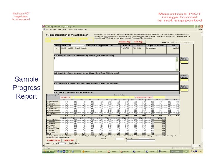 Sample Progress Report Angela Schultz-Zehden, Ancona, 14 th July 2006 
