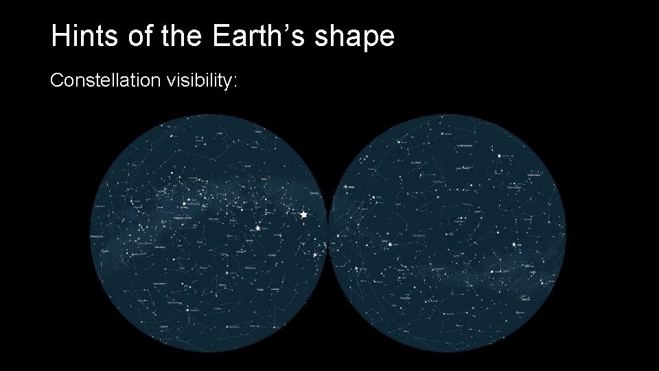 Hints of the Earth’s shape Constellation visibility: 