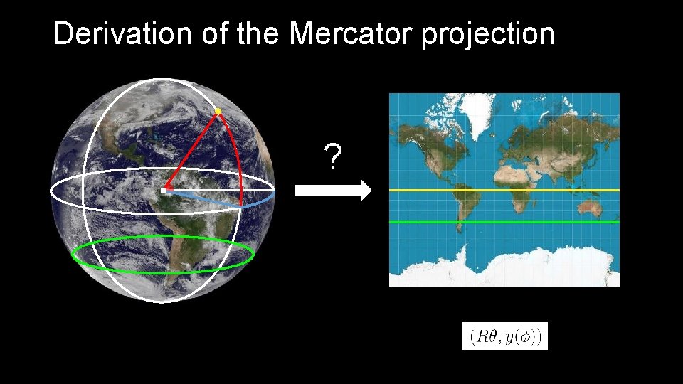 Derivation of the Mercator projection ? 