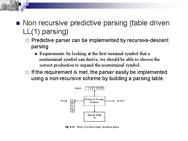 COP 4020 Programming Languages Parsing Prof Xin Yuan
