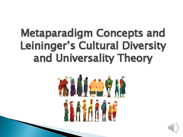 Metaparadigm Concepts and Leininger’s Cultural Diversity and Universality Theory 