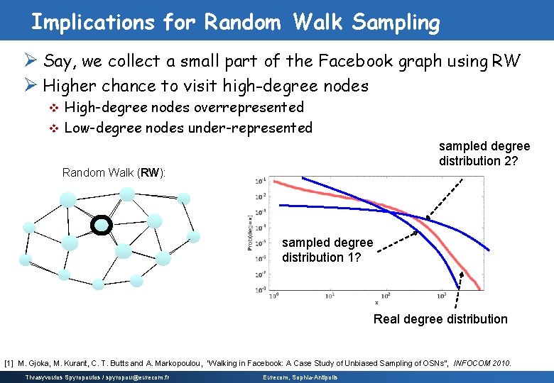 Implications for Random Walk Sampling Ø Say, we collect a small part of the