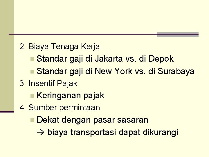 2. Biaya Tenaga Kerja n Standar gaji di Jakarta vs. di Depok n Standar